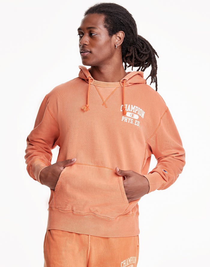 Champion Hoodie Heren - Oranje - Lightweight Fleece V-Notch ( 028943-ZEG )